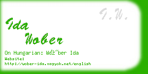 ida wober business card